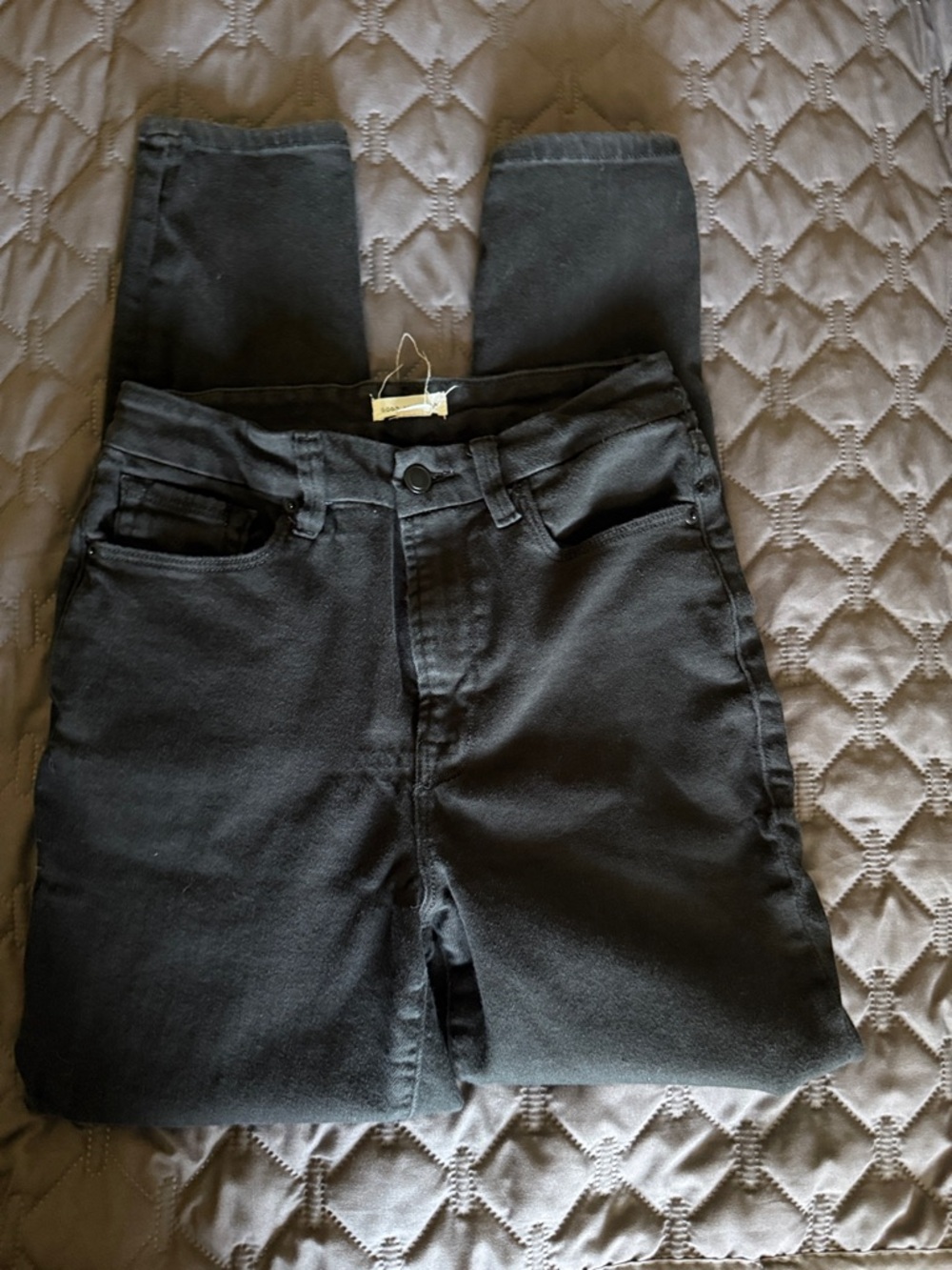 Good American “Good Waist” Skinny Never Fade Black Jeans - size 8